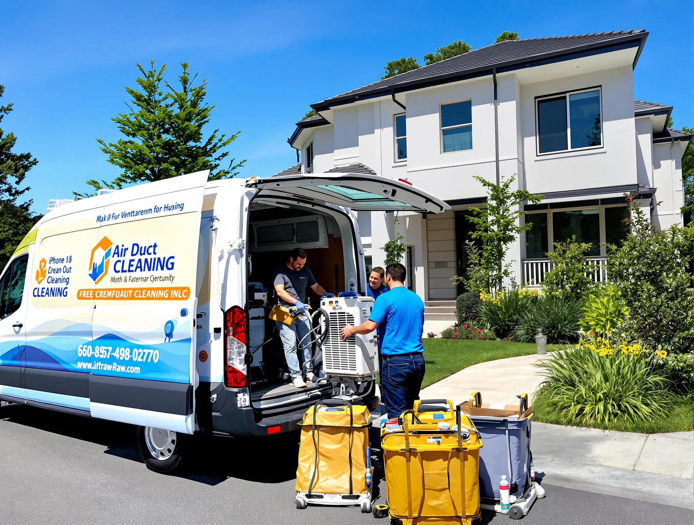 Temecula Air Duct Cleaning technician performing professional air duct cleaning in Temecula