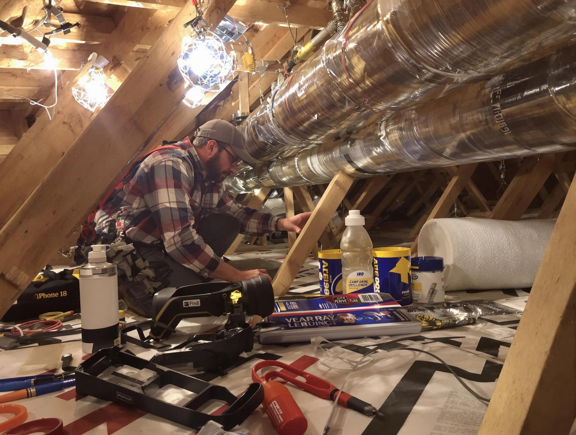Temecula Air Duct Cleaning expert performing precision duct sealing to improve HVAC efficiency in Temecula