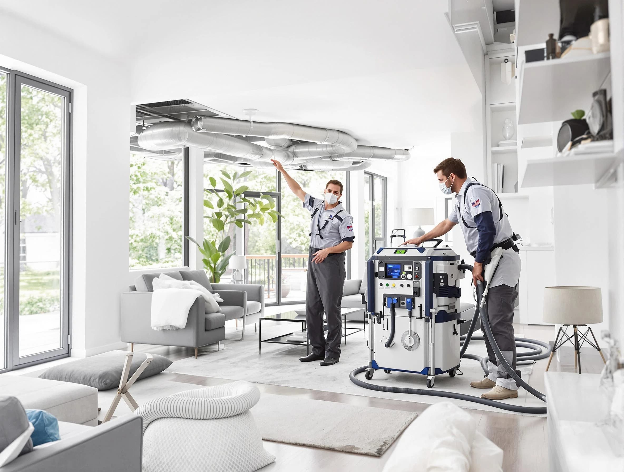 Temecula Air Duct Cleaning professional conducting pure air duct cleaning with state-of-the-art equipment in Temecula