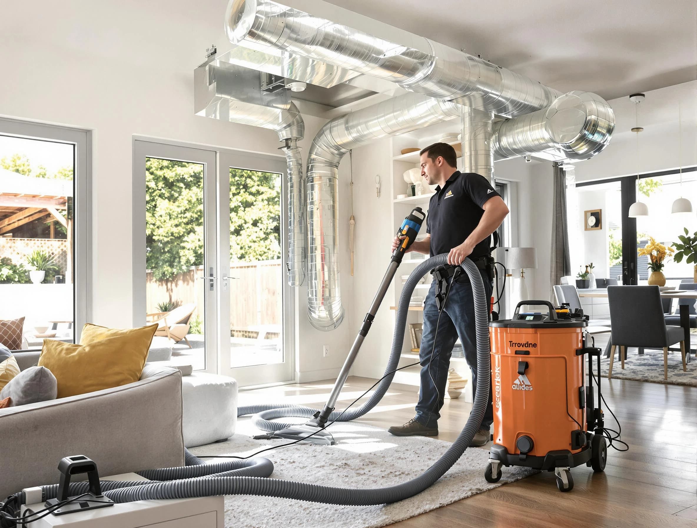 Temecula Air Duct Cleaning specialist performing thorough residential duct cleaning using advanced equipment in Temecula