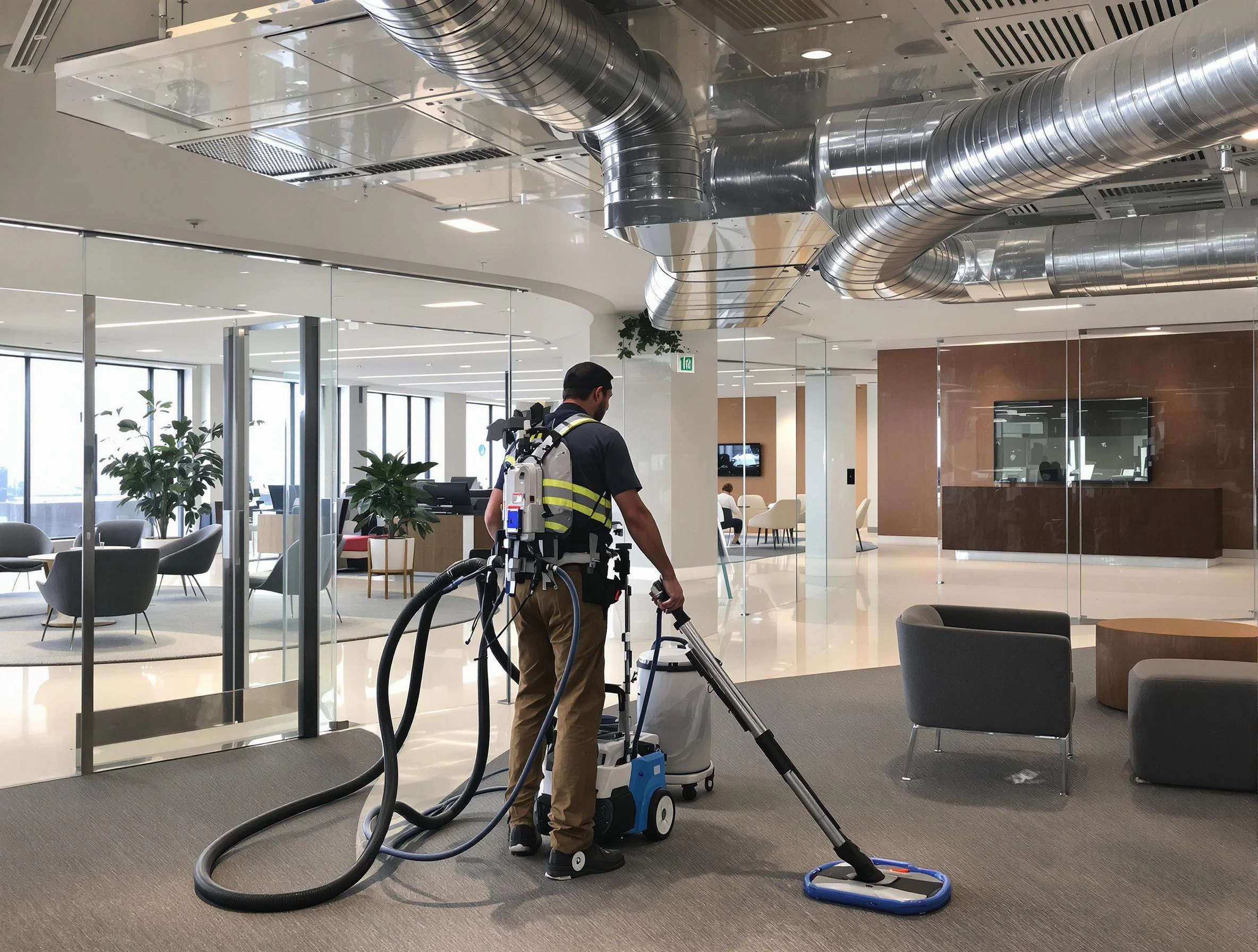 Commercial duct cleaning service by Temecula Air Duct Cleaning in Temecula