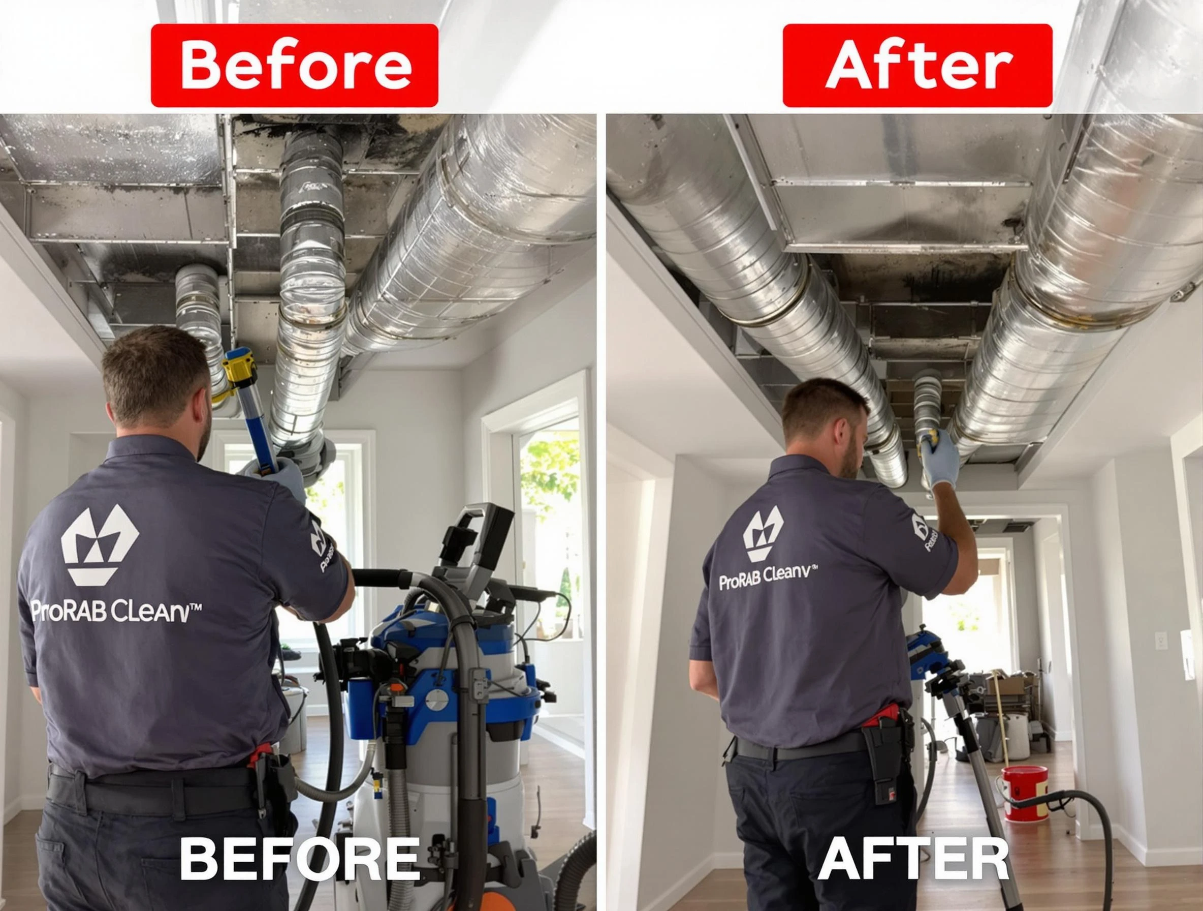 Temecula Air Duct Cleaning expert performing thorough residential duct cleaning in a Temecula home